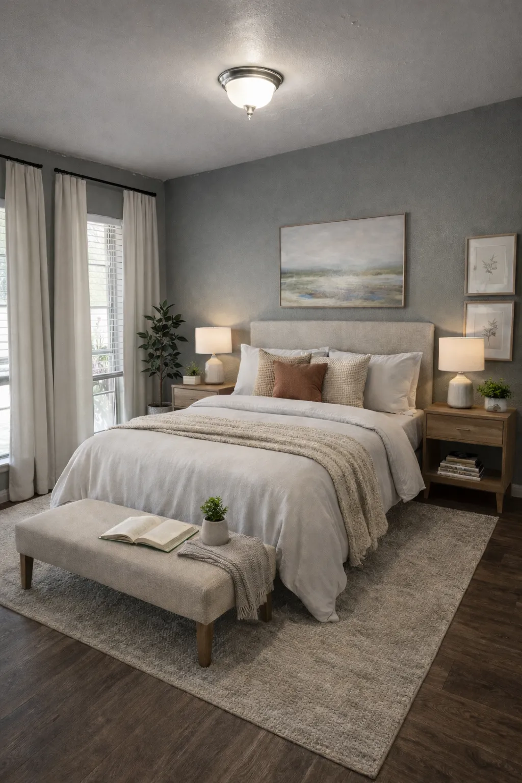 Primary bedroom at Vista Lago